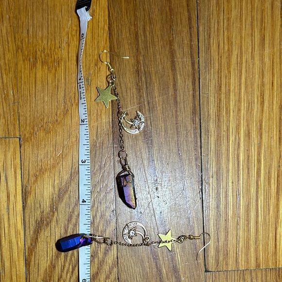 3/$25 Star and Moon Dangle Earrings - Picture 3 of 5